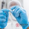 Meditex Meditex G4 (Case), Nitrile Exam Gloves, 4 mil Palm, Nitrile, Powder-Free, M, 1 PK, Ice Blue M